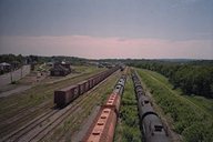 Railyard seen from bridge