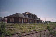 Old railroad station - rear view